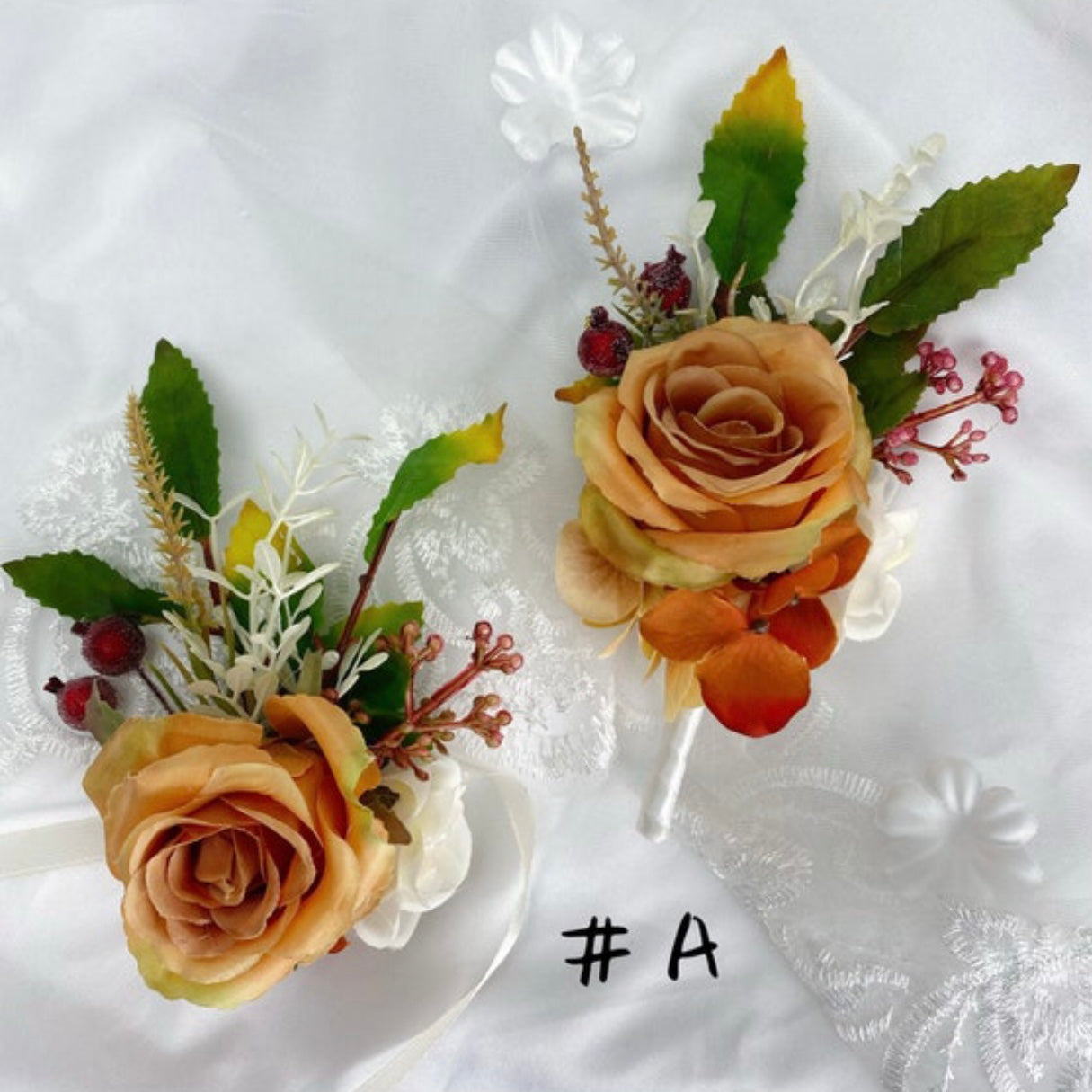 Burnt Orange, Ivory, Wedding Bouquet, Beige, Tan, Champagne, Bridal Bridesmaids Bouquet, Spring Summer Fall Wedding